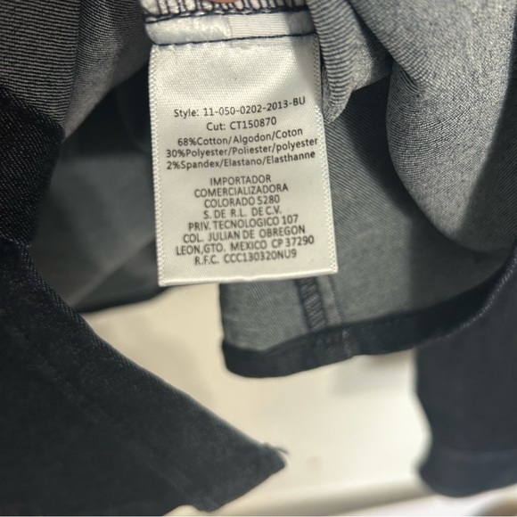 NWT Stetson Embrodiered Dark Denim Snap Front Shirt Sz XL - Picture 12 of 14